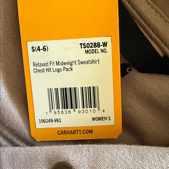 Carhartt women’s Lavender/ Mauve Hoodie NWT size small - Picture 9 of 9